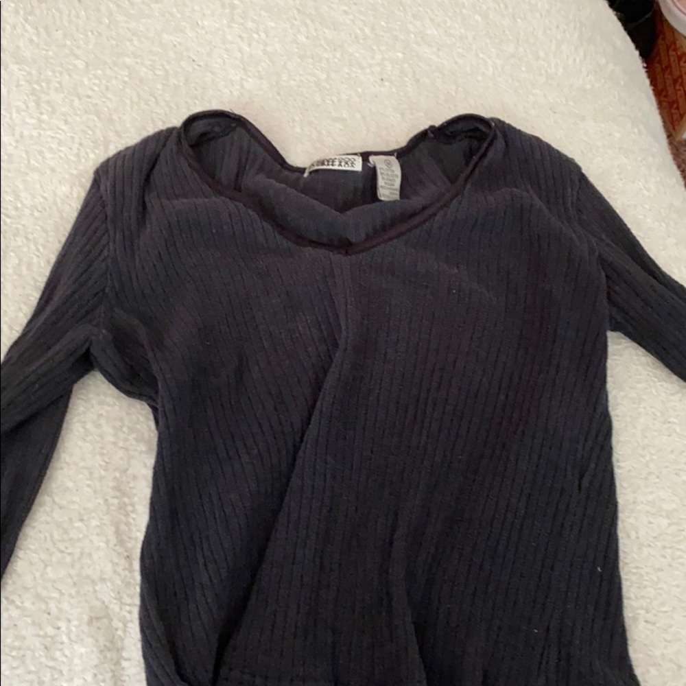 long sleeve black codorouy like shirt